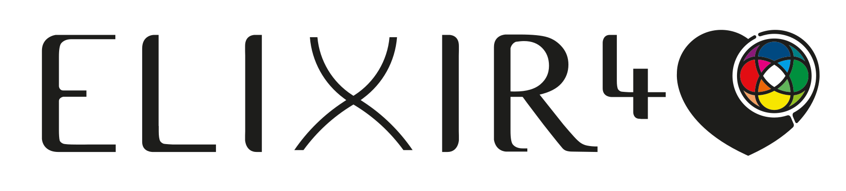 Elixir4 logo with white heart